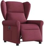 vidaXL Relaxsessel Elektrisch Weinrot Stoff 3303357