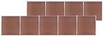 vidaXL Gartenzaun WPC 1564x186 cm Braun 3053214