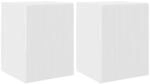 vidaXL TV-Wandschrank Wandmontiert 2 Stk Gl&auml;nzend Wei&szlig; 30 x 31 x 40 cm 892258