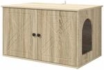 vidaXL Katzenhaus Sonoma 85 x 55 x 50,5 cm Holzwerkstoff 8000727