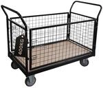 PROREGAL Profi Transportwagen Handwagen Materialwagen Plattformwagen Mit Abnehmbaren