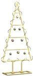 vidaXL Metall Weihnachtsbaum Gold 60 cm Pulverbeschichteter Stahl 42019163
