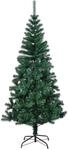 vidaXL K&uuml;nstlicher Weihnachtsbaum Schillernde Spitzen Gr&uuml;n 240 cm PVC