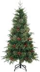 vidaXL K&uuml;nstlicher Klappbarer Weihnachtsbaum mit St&auml;nder Gr&uuml;n 150 cm 42019302