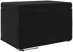 vidaXL Hocker Schwarz 61 x 41 x 40 cm Samt und Engineering Holz 876769
