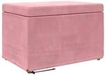 vidaXL Hocker Rosa 61 x 41 x 40 cm Samt und Engineering Holz 876768