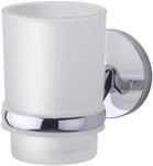 Fackelmann Glas mit Halter Vision Chromoptik