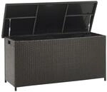 Beliani Truhe MODENA Dunkelbraun 46x126x63