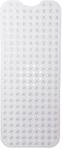 Relaxdays Badewannenmatte XXL PVC Transparent Rutschfest 97 cm x 39 cm x 0,7 cm 0,8