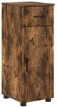 vidaXL Badezimmerschrank mit T&uuml;r Ger&auml;ucherte Eiche 30 x 35 x 80 cm 883329