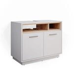 Vicco Waschbeckenunterschrank Beatrice Wei&szlig;/Sonoma 80 x 64 cm