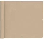 vidaXL Balkonsichtschutz PU-beschichtetes Oxford-Textil Alu 42030676
