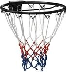 vidaXL Basketballring Schwarz 39 cm Stahl 93661