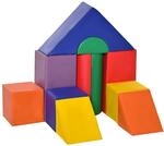 HOMCOM Bausteinset Kunstleder EPE Bunt 25L x 25B x 50H cm