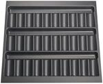 SOTECH ORGA-BOX Gew&uuml;rzgl&auml;sereinsatz 510 x 480 x 28 mm Silbergrau