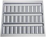 SOTECH ORGA-BOX Gew&uuml;rzgl&auml;sereinsatz 499 x 462 x 28 mm Silbergrau