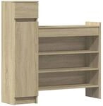 vidaXL Schuhschrank Sonoma-Eiche 100,5x28x100 cm Holzwerkstoff 840424