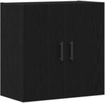vidaXL Wandmontierter Schrank Schwarz Eichen-Optik 60 x 31 x 60 cm 862945
