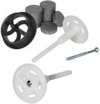 PROTEKTOR 200x D&auml;mmstoff-Schraubd&uuml;bel Set &Oslash;8x120mm inkl. 200x Rondelle +...