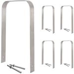 TRUTZHOLM 5x Fahrradanlehnb&uuml;gel 117x80 cm Edelstahl 13 mm Typ U