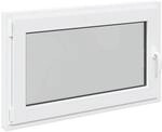 vidaXL Kellerfenster RISOR Wei&szlig; 100 x 60 cm PVC und Glas 42047251