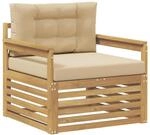vidaXL Outdoor-Sofa Polyester Wei&szlig; 3439125