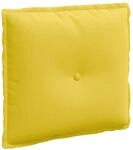 vidaXL R&uuml;ckenkissen Helles Gelb 50 x 19 x 45 cm Stoff 42014624