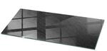 Tulup Tischplatte Natursteinstruktur Glastischplatte 125x50 cm Schwarz Tischplatte