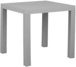 Beliani Gartentisch FOSSANO Hellgrau 80x80x76