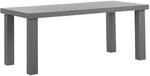 Beliani Gartentisch TARANTO Grau 180x90x76
