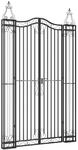vidaXL Gartentor Schwarz 121x8x200 cm Schmiedeeisen 363434