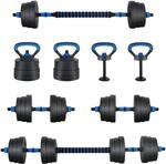 vidaXL 4-In-1 Kurzhantel Langhantel Kettlebell Set 20kg 42023468