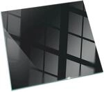 Tulup Glasplatte f&uuml;r Kamin Schwarz Glasplatte unter Kamin&ouml;fen Quadrat 50x50 cm