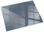 Tulup Glasplatte f&uuml;r Kamin Marine Glasplatte unter Kamin&ouml;fen Rechteck 120x80...