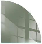 Tulup Glasplatte f&uuml;r Kamin Gr&uuml;n Funkenschutzplatte aus Glas Quartal 100x100 cm