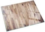 Tulup Glasplatte f&uuml;r Kamin Holzbrett im Layout Kaminofen Glas Bodenplatte...