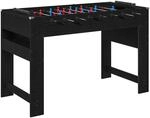 vidaXL Tischfu&szlig;balltisch Schwarze Eiche 125 x 60,5 x 80 cm 858885