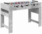 vidaXL Tischfu&szlig;balltisch Betongrau 125 x 60,5 x 80 cm Holzwerkstoff 858887