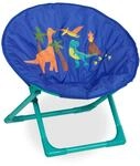 Relaxdays Moonchair f&uuml;r Kinder Polyester Dino Faltbar 47 cm x 50 cm x 48 cm 1,7 kg