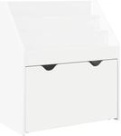 vidaXL Kinderregal mit Schubladen Wei&szlig; 60 x 29,5 x 69 cm Holzwerkstoff 892389