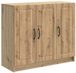 vidaXL Sideboard Artisan-Eiche 89 x 34,5 x 77 cm Holzwerkstoff 895804