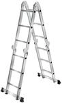 Tectake Aluminium Mehrzweckleiter 6In1 4 x 3 Sprossen 352 cm Belastbarkeit...