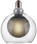 ENOVALITE LED Filament Leuchtmittel BUBBLE MESH E27 Dimmbar Warmwei&szlig; Glaskugel