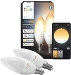 Philips Hue Leuchtmittel E14 Kerzenform 500,m 3,7 W 2er Set