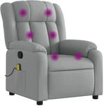 vidaXL Massagesessel Hellgrau Stoff Modell 12