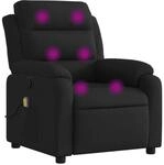 vidaXL Massage-Relaxsessel Schwarzer Stoff 3206142