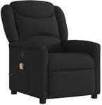 vidaXL Massagesessel Schwarz Stoff 4015608