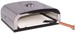 DELUKE Pizzaofen EDGAR f&uuml;r Grill Edelstahl Silber 15x35x40cm Grillofen Pizza...