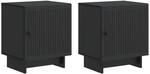 vidaXL Nachttisch 2 Stk Schwarz 43 x 34,5 x 50 cm Holzwerkstoff 893878