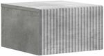 vidaXL Wandmontierter Nachttisch Betongrau 33 x 34,5 x 20 cm 898431